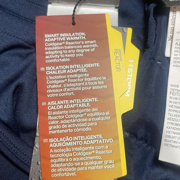 Under Armour ColdGear Reactor skirt Navy Blue Size Large NWT Storm Fitted Warm - Picture 5 of 7